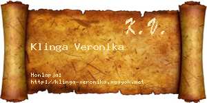 Klinga Veronika névjegykártya