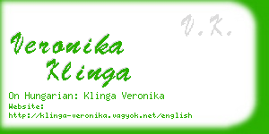 veronika klinga business card